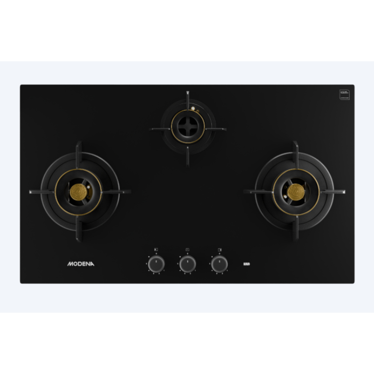 MODENA BH 1935 BDBK kompor tanam 3 tungku full kuningan 90 cm BH 1935 LB