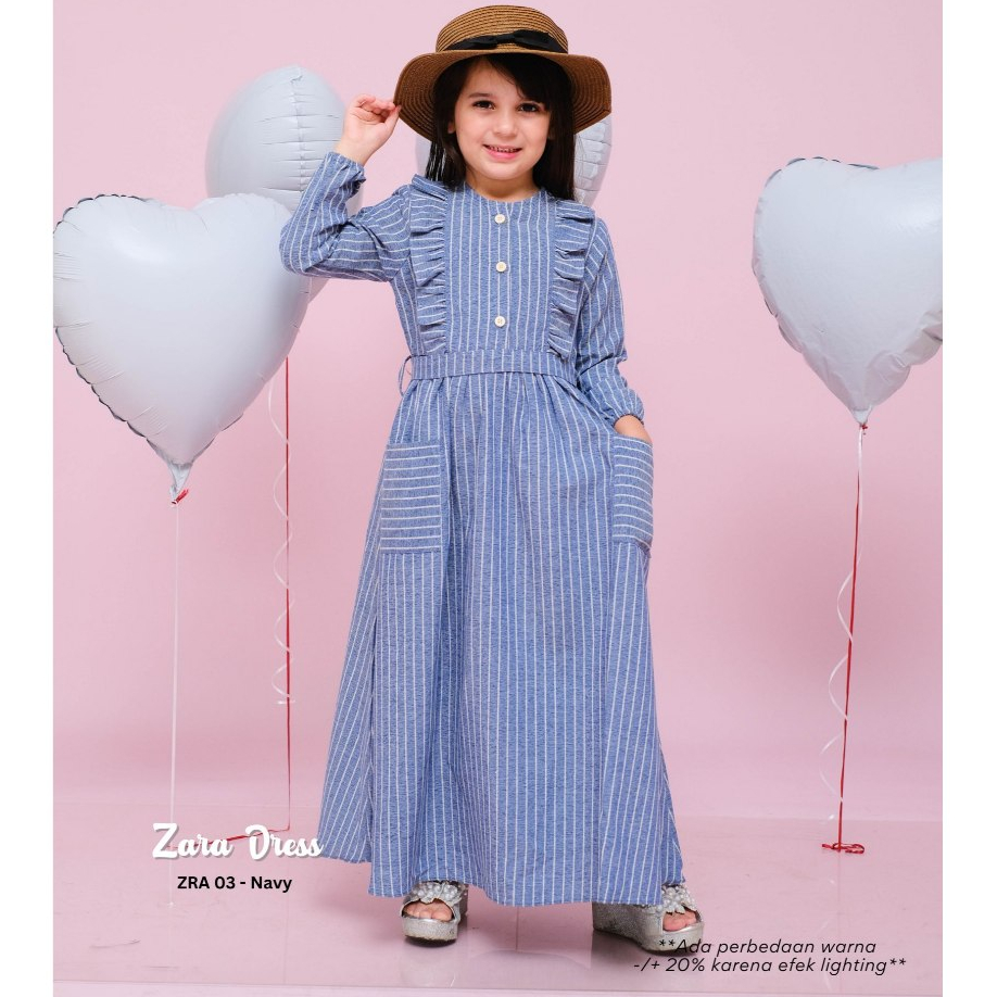 Uwais Gamis Abaya Dress Anak Remaja Tanggung Usia 2 - 12  Tahun Bahan Cotton Premium Anti Gerah