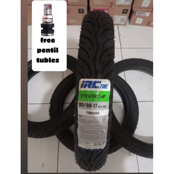 BAN IRC ENVIRO TUBLES 80/90 ring 17 Ban belakang Motor supra,revo,blade,supra x 125