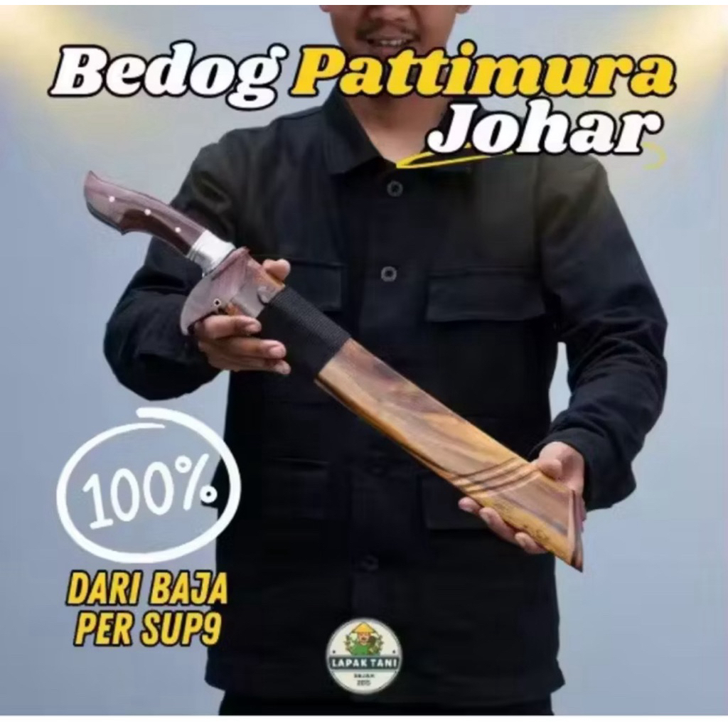 Golok Baja Per Bilah 40 Cm | Golok Kebun Patimura Johar