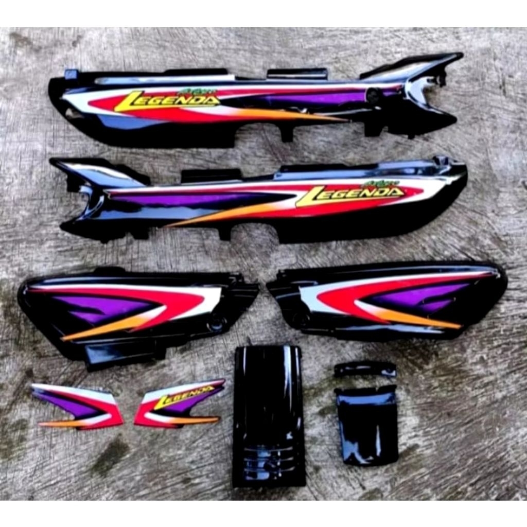 Cover body honda astrea legenda 1 stripping Merah