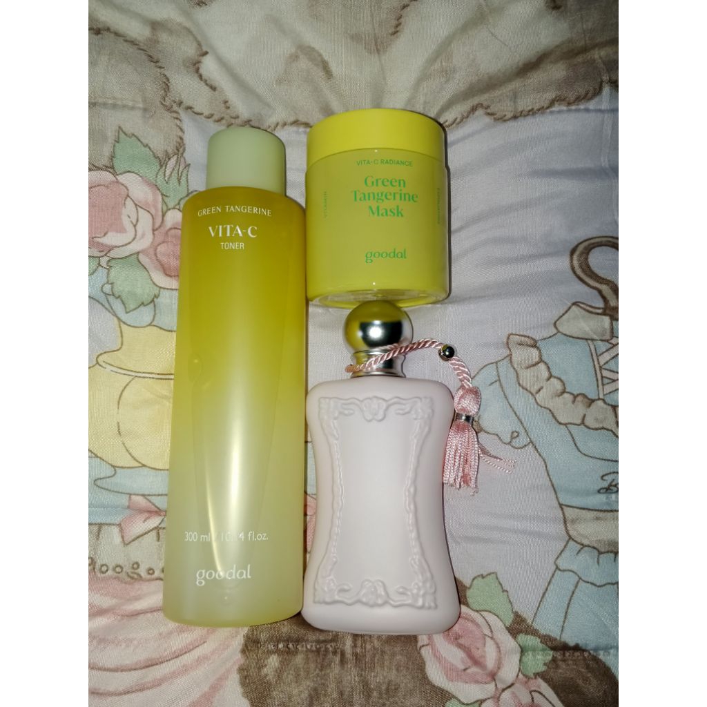 Preloved Goodal Green Tangerine Vita-c Toner 300ml, Goodal Green Tangerine Mask