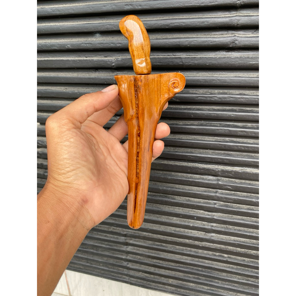 walikat kayu jati panjang 17cm walikat seperti di poto