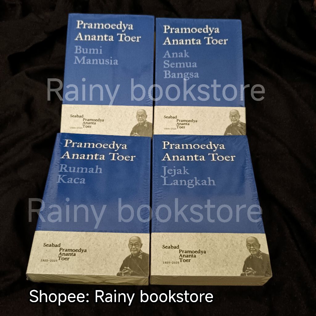 (ORIGINAL)Buku Tetralogi Pramoedya Ananta Toer Bumi Manusia, Jejak Langkah, Anak Semua Bangsa, Rumah