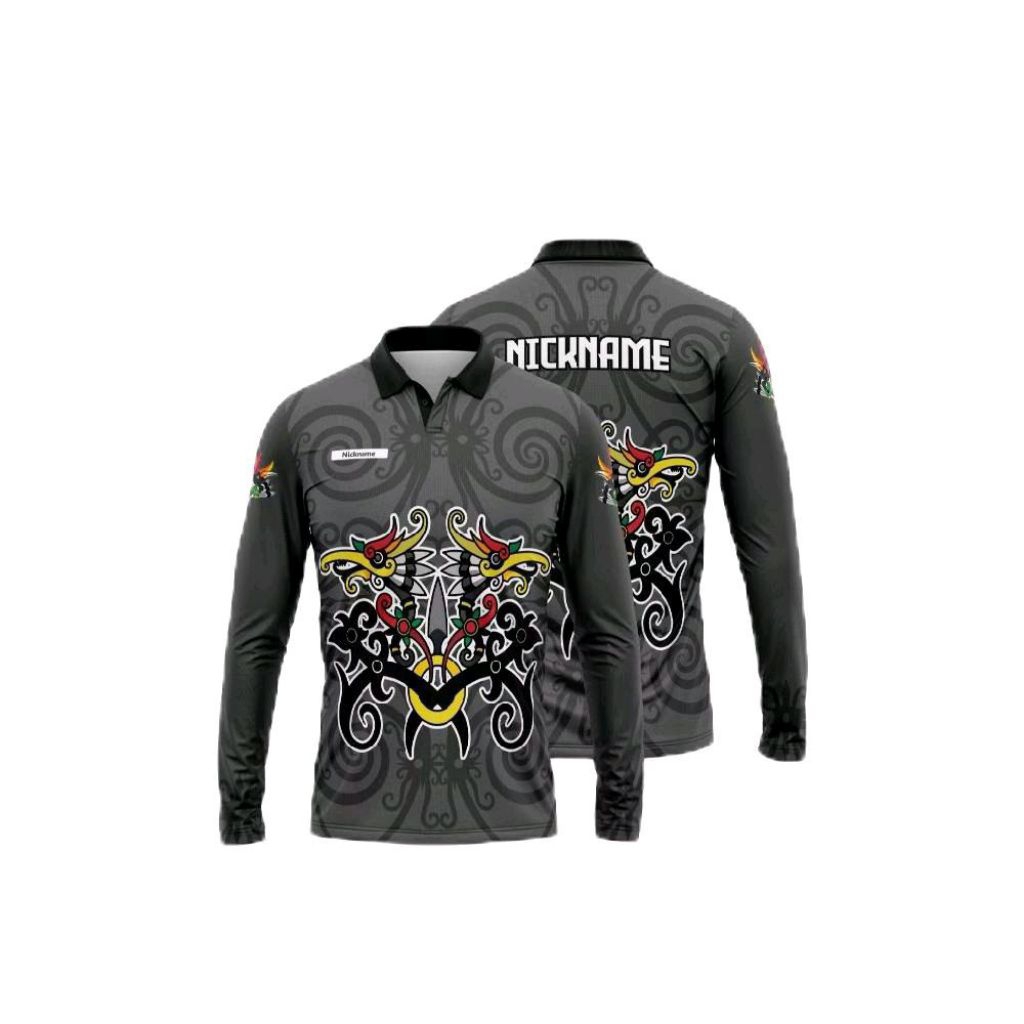 Kaos Batik Kalimantan Jersey Batik Kalimantan   Kalimantan Bajy Nunukan Borneo Kalimantan Selatan