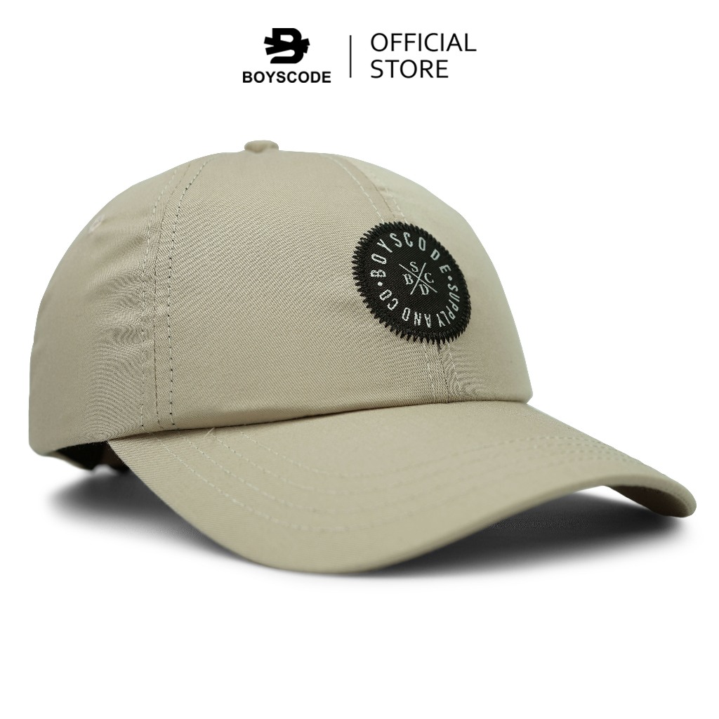 BOYSCODE Topi Baseball Polo Cap Basic Distro Pria Wanita Supply and Co. Cream