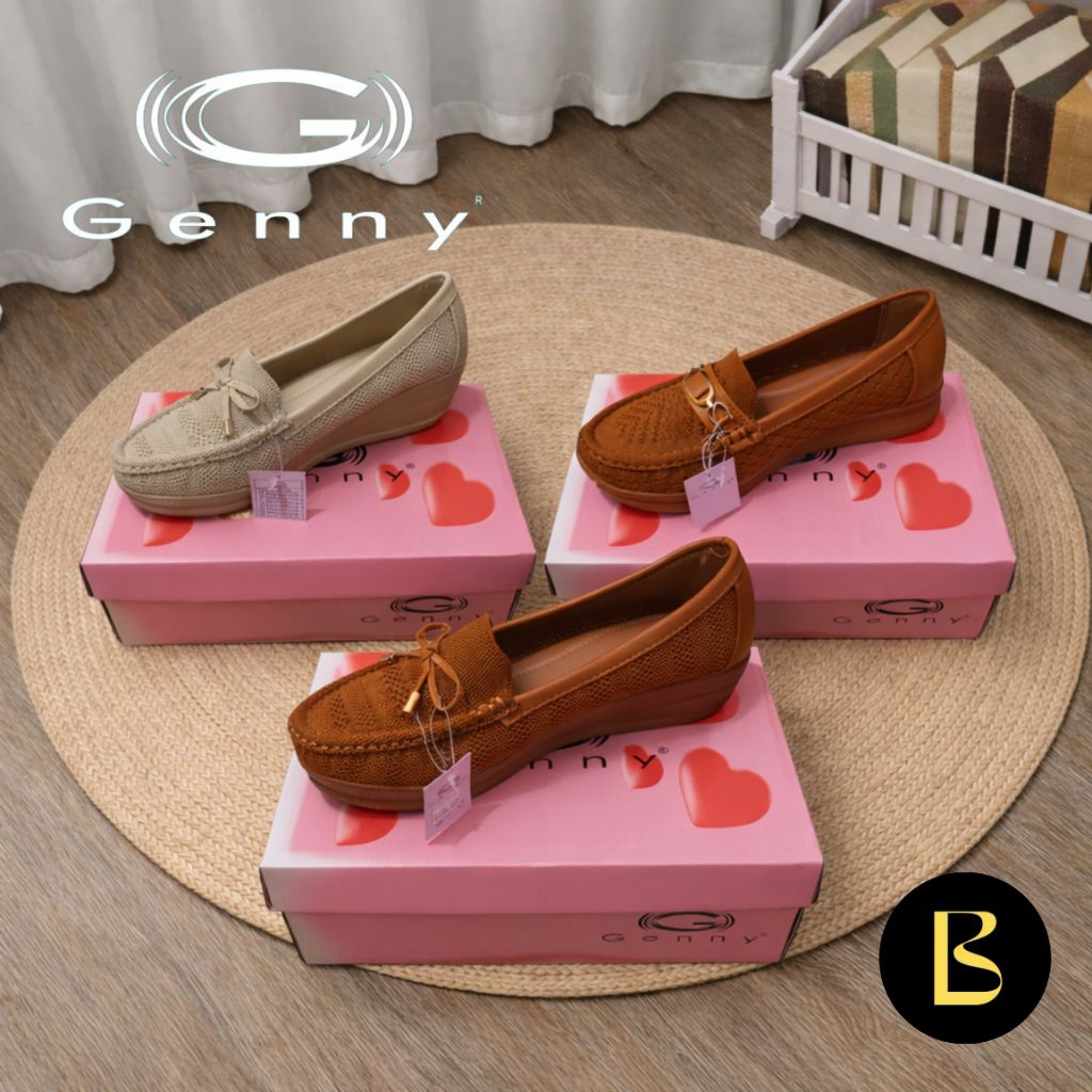 Genny Sepatu Wanita Wedges 5cm