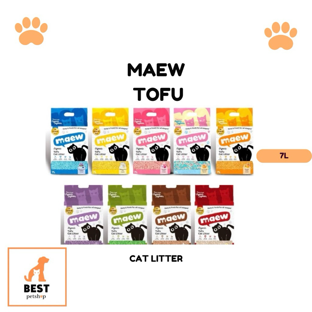 maew tofu cat litter pasir kucing 7L