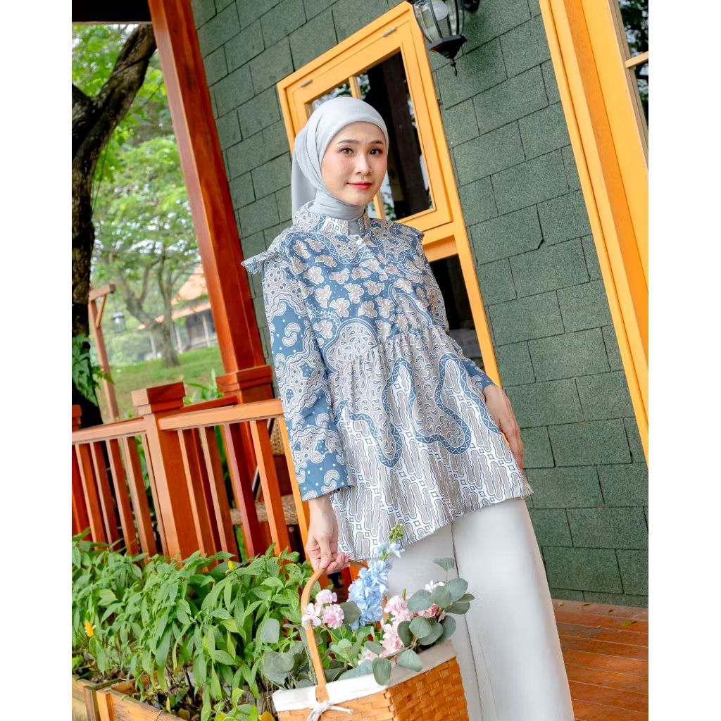 Batik Wanita Jumbo Baju Batik Wanita Size Jumbo Blouse Batik Wanita Size Jumbo LD 118 sd LD 140