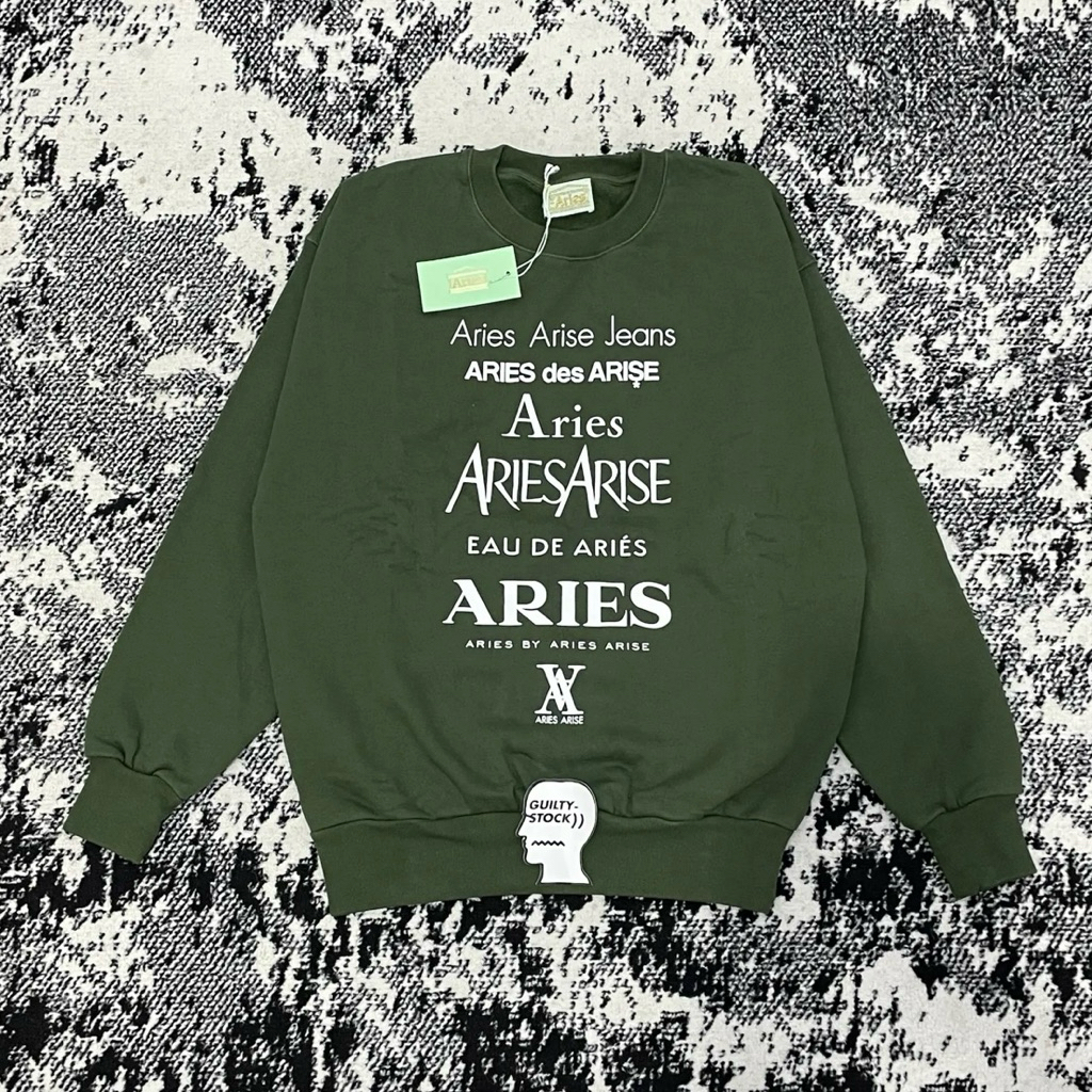 ARIES ARISE PERFUME SWEATSHIRT FOREST GREEN