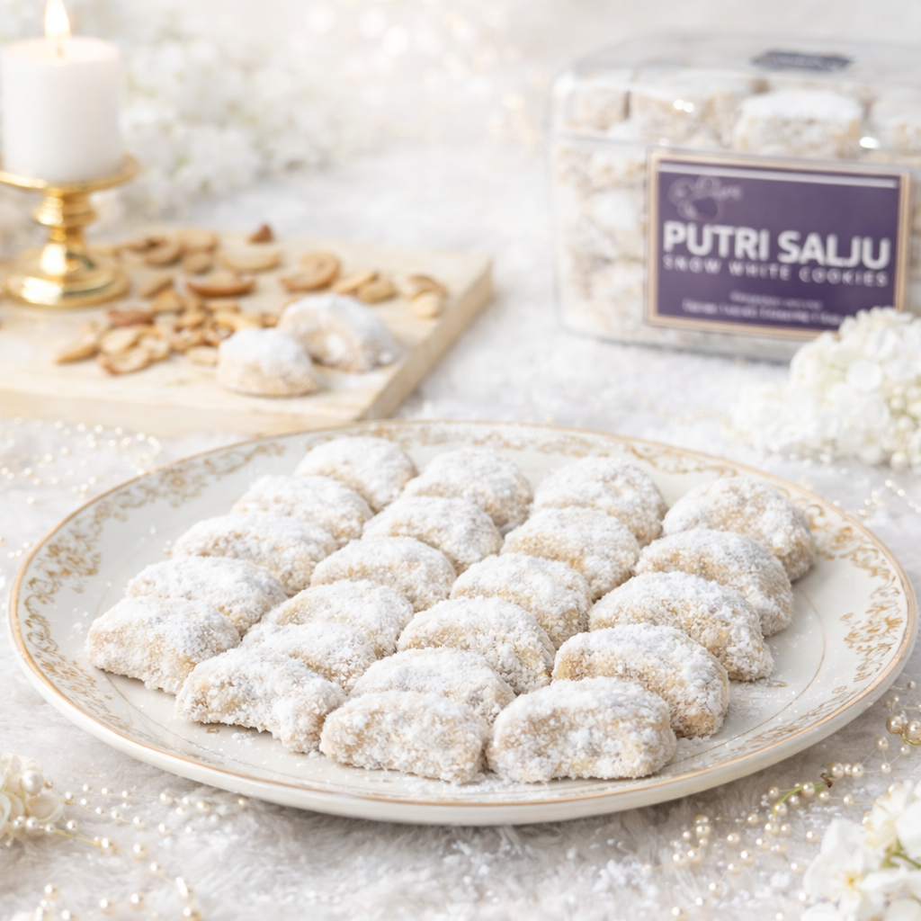 PUTRI SALJU Kacang Mede Triple Cheese Edam Parmesan Cheddar Premium Butter Wisman | Kemasan Hardtop 350gr & Jar 750ml | Kue Kering Lebaran by RaMaChef