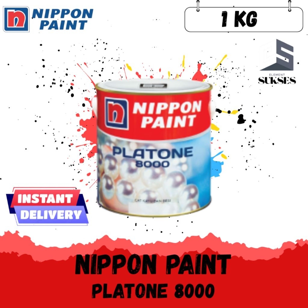 NIPPON PAINT PLATONE 8000 Cat kayu dan besi 1Kg