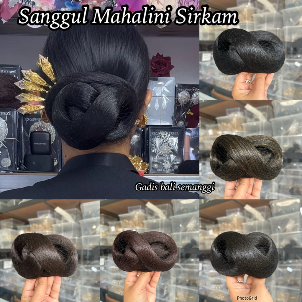sanggul mahalini sirkam/ sanggul modern/ aksesoris rambut