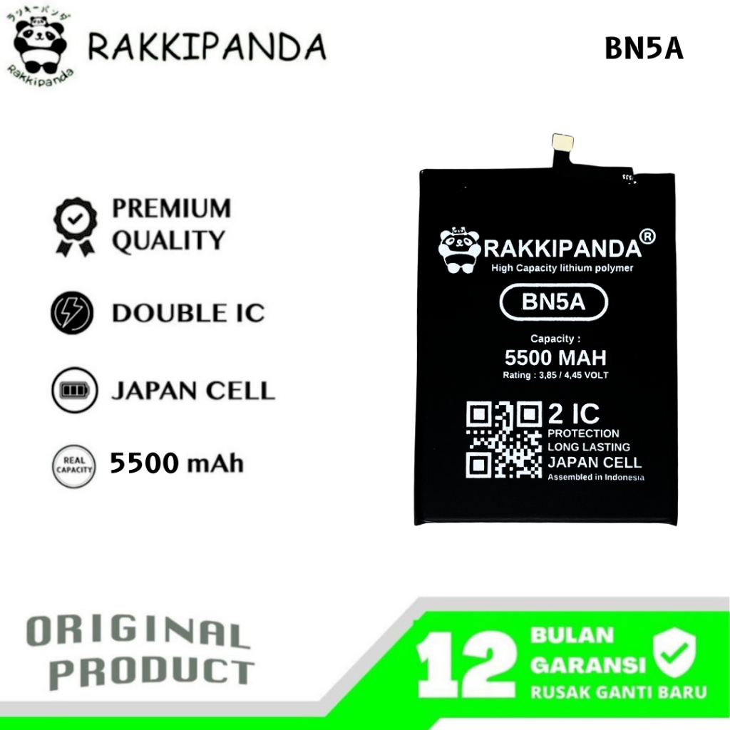 RakkiPanda - BN5A Redmi 10 4G 2022 / Redmi Note 10 5G / Poco M3 Pro 5G Batre Batrai Baterai