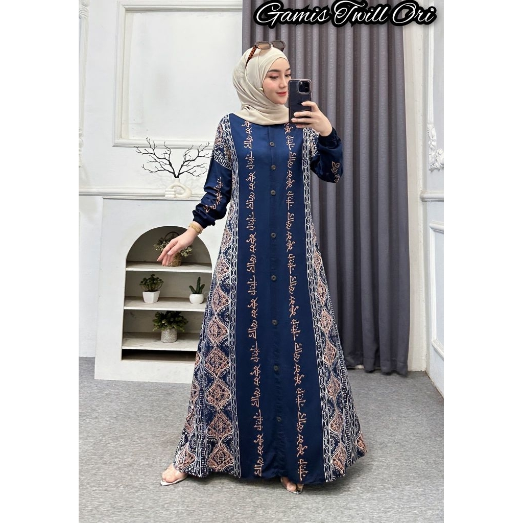 gamis twill gamis twill ori baju jumbo ld 130 gamis twill jumbo gamis motif gamis rayon twill gamis