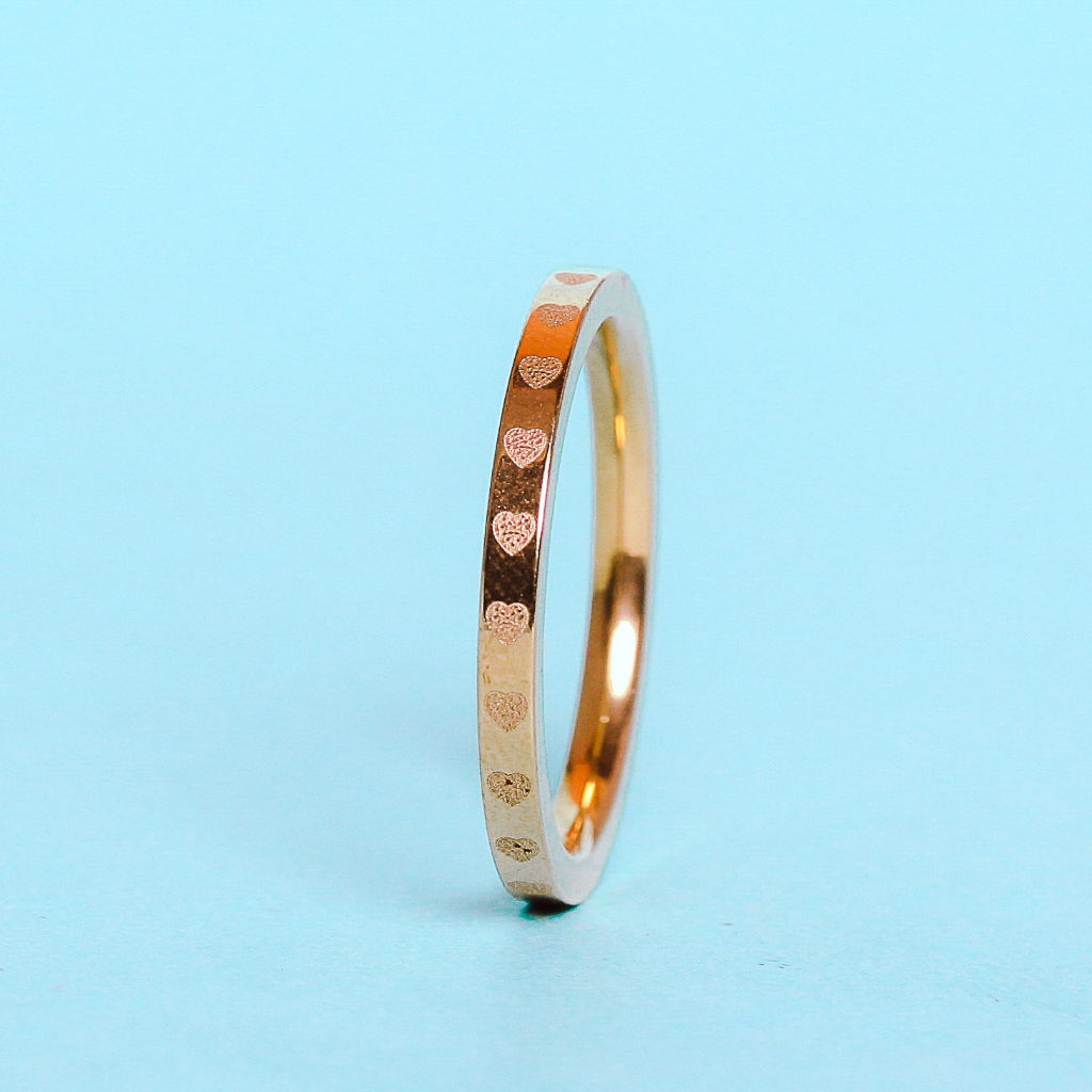 Eka Swasa x Sade Jewelry - Cincin Love Titanium Wanita YCC25