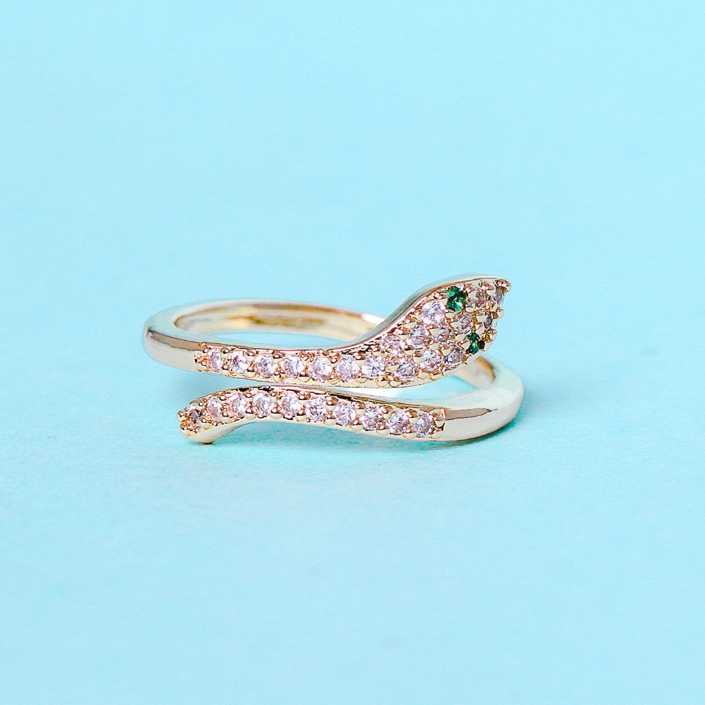 Eka Swasa x Sade Jewelry - Cincin Ular Titanium Wanita YCC30