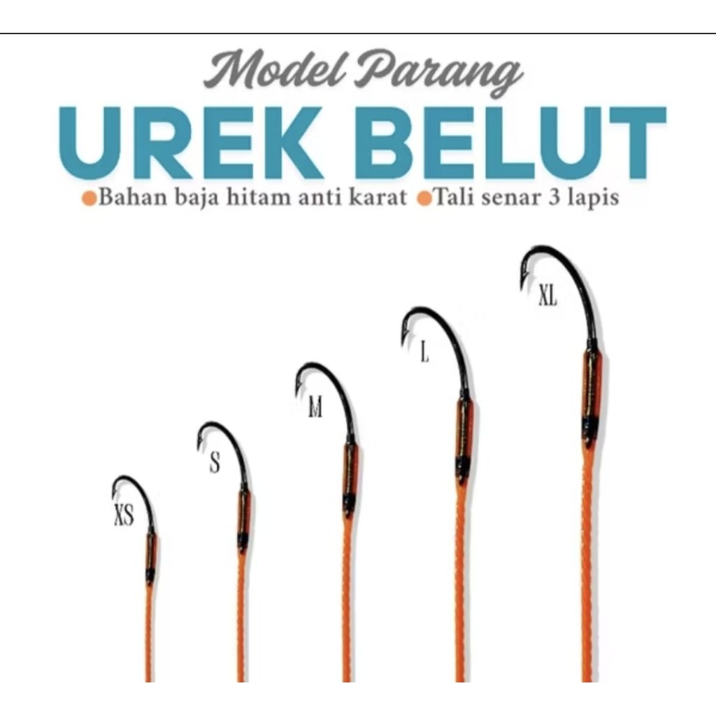 kail pancing belut model parang anti mocel
