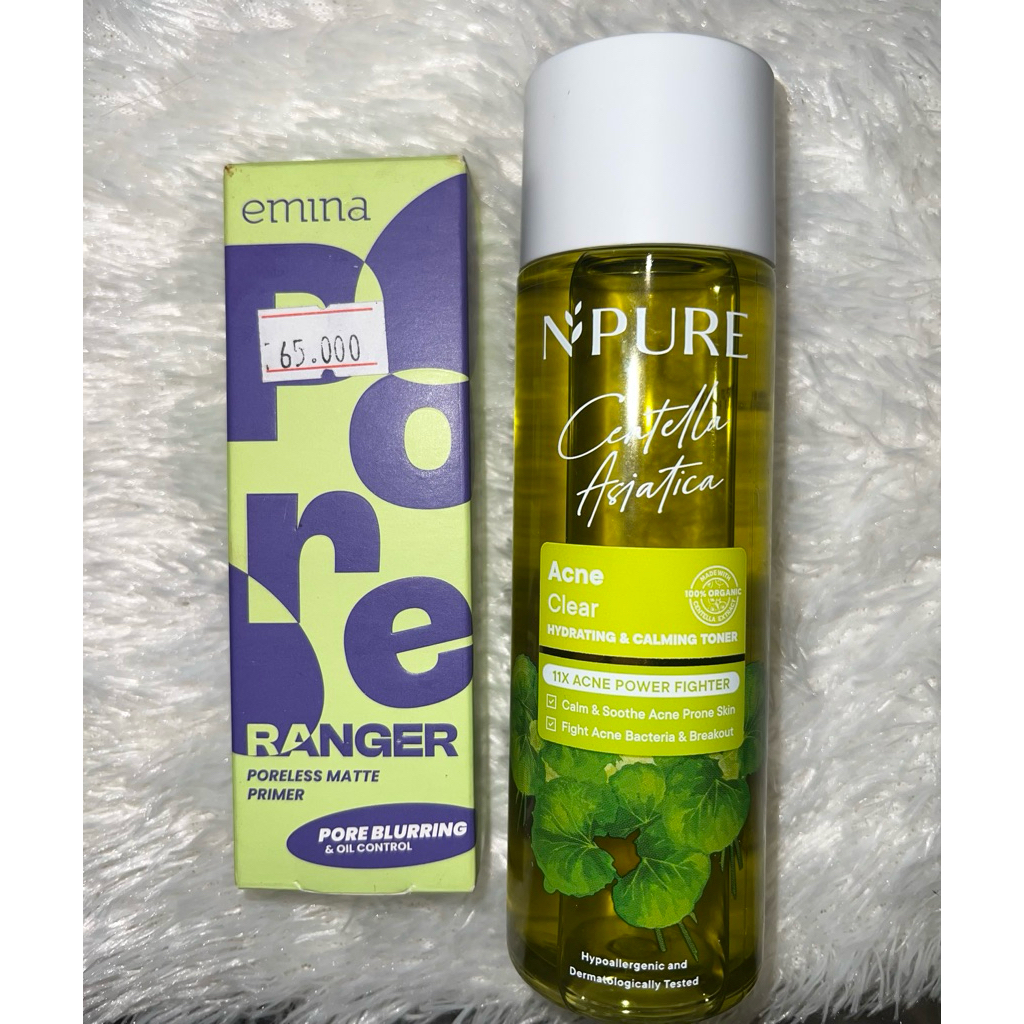 preloved toner npure & primer emina