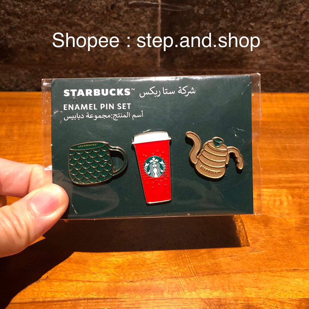 Starbucks Enamel Pin Set - Red Cup - Limited Edition