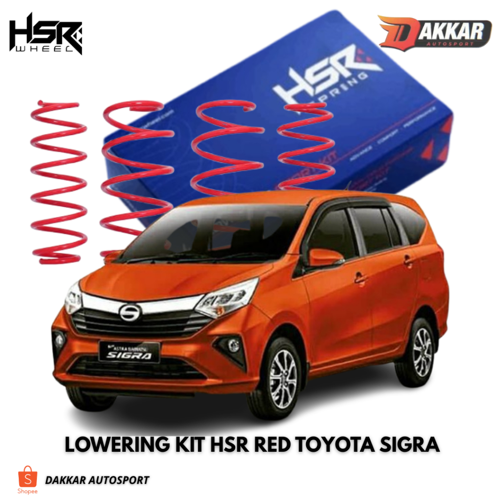 LOWERING KIT MOBIL SIGRA PER CEPER EMPUK BUAT HARIAN DAIHATSU SIGRA MERK HSR
