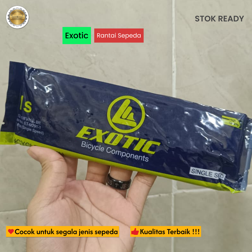 Rantai Sepeda Single Speed EXOTIC - Rantai 1 Speed Untuk Sepeda Anak BMX Fixie Mini