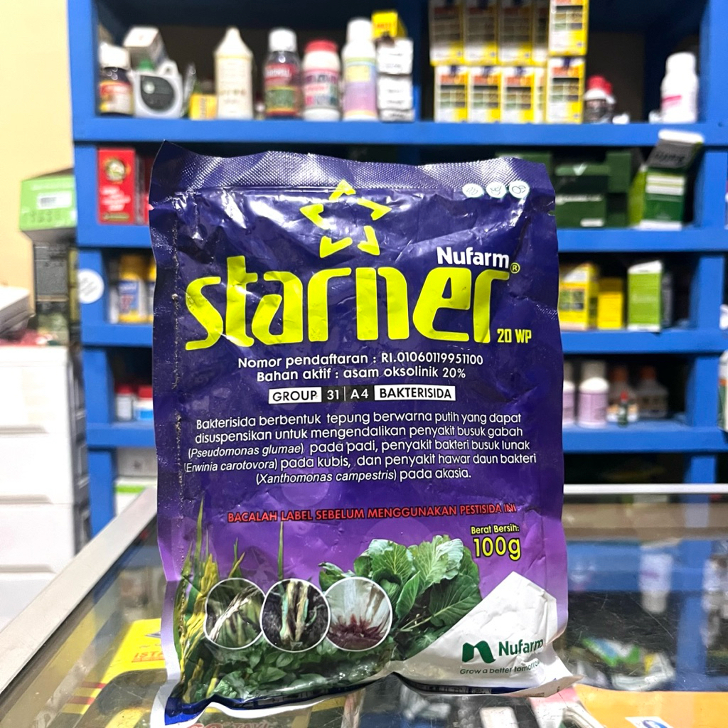Bakterisida Starner 20WP 100gr - Bakterisida Pengendali Layu Fusarium Starner Nufarm
