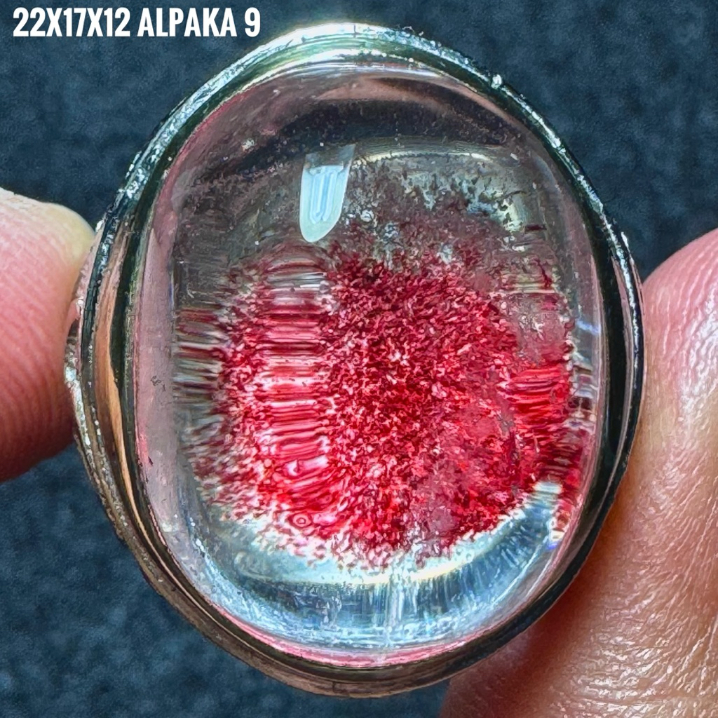 Cincin Batu Akik Natural Kecubung Karang