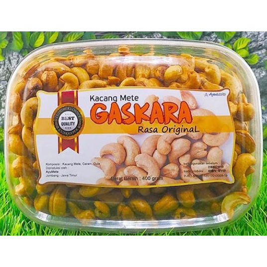 Gaskara Kacang Mete Goreng Original 400gr – Mete Premium Gurih Renyah Cocok Untuk Lebaran & Hampers