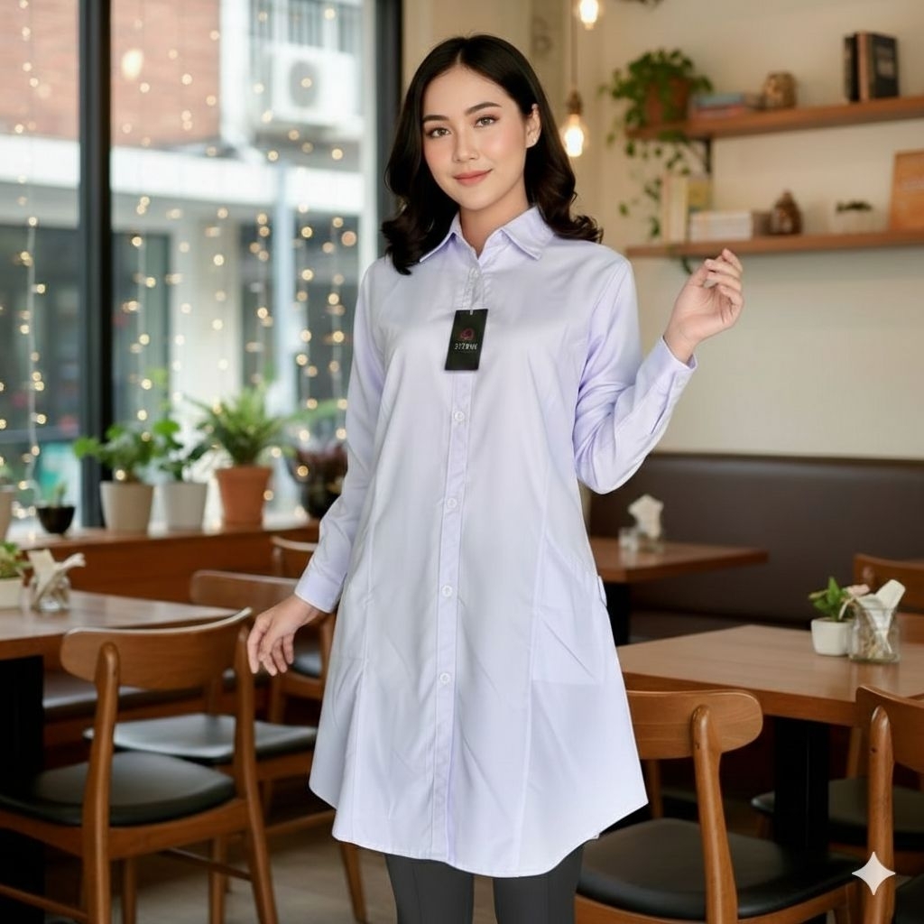 Tunik katun wanita terbaru/ long tunik jumbo/Tunik wanita linen/ tunik polos wanita jumbo