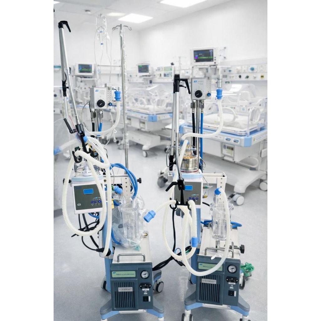 Bubble  CPAP pigeon with kompressor ( medical )