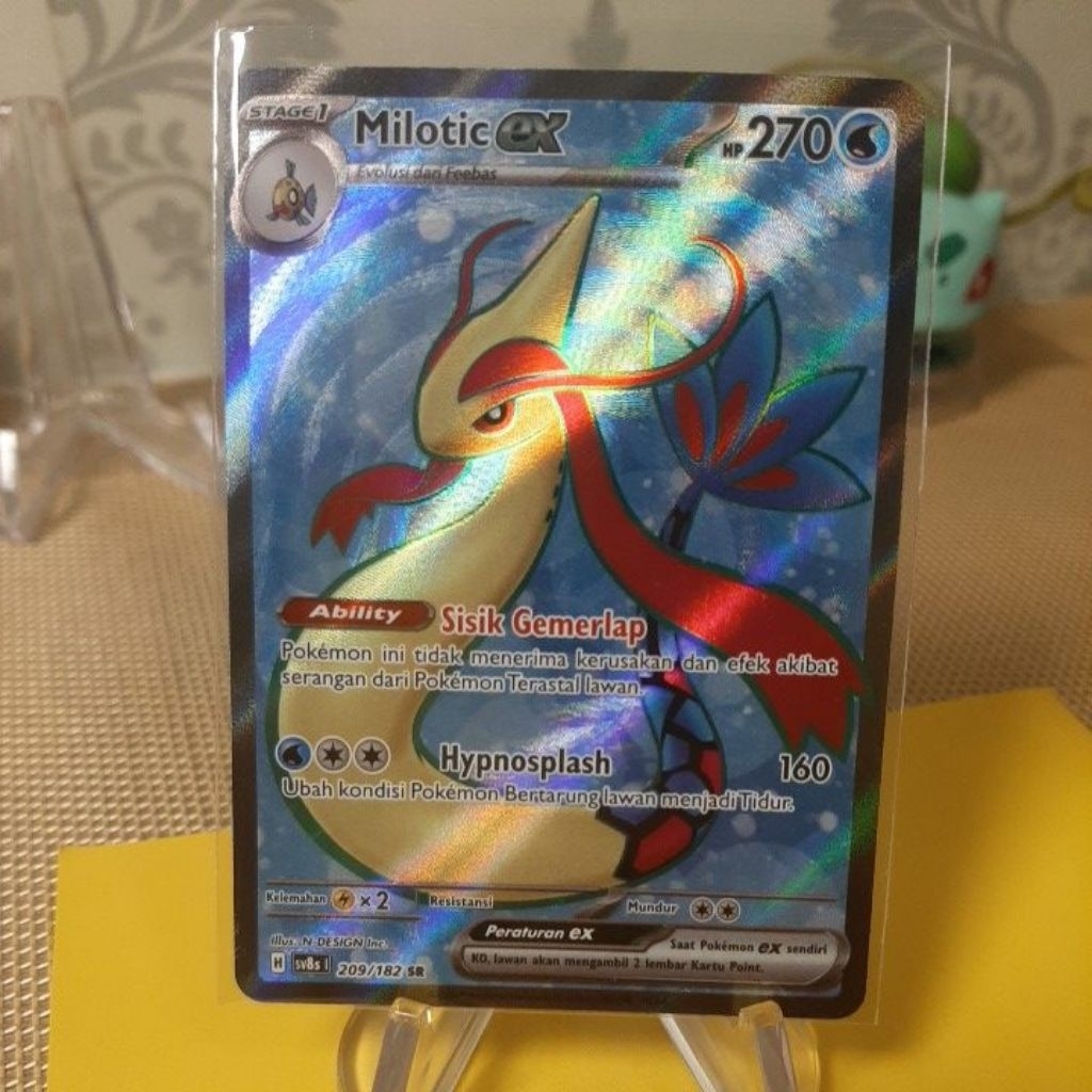 Kartu TCG pokemon Milotic EX 209/182 S.R