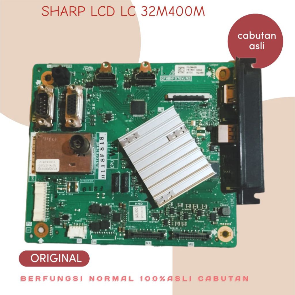 MB MAINBOARD MOTHERBOARD  MESIN TV LCD SHARP 32M4071-32M4071 -32M400M