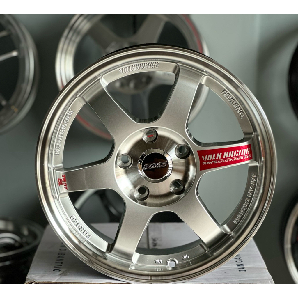 Velg TE37 SL Hs Lip Polis R16 Kondisi Baru