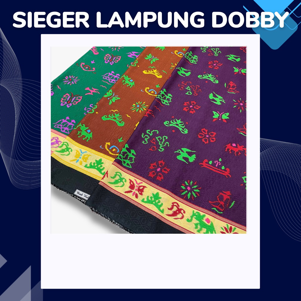 KAIN BATIK SIEGER LAMPUNG BAHAN DOBBY MOTIF TIMBUL HALUS JATUH BATIK DEWASA PRIA WANITA METERAN