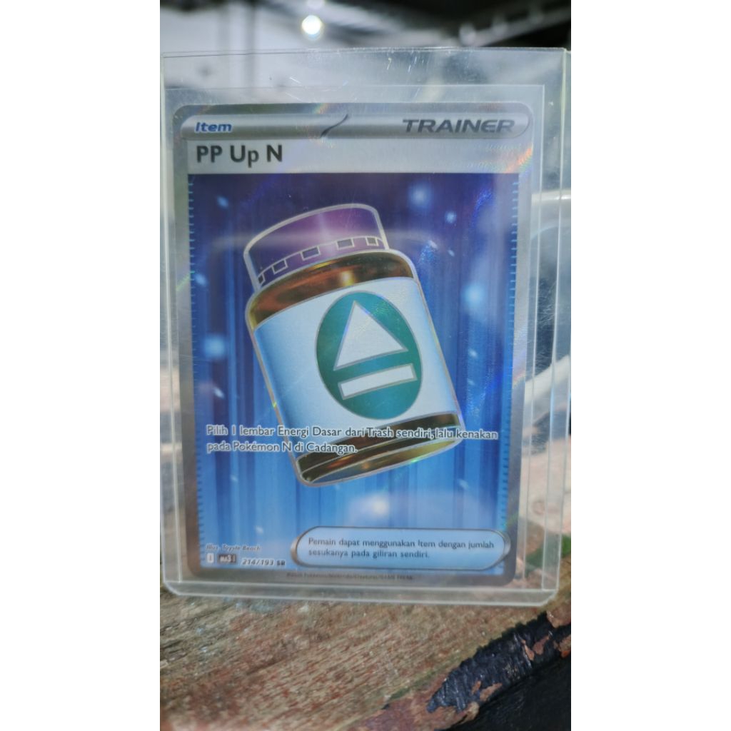 PP UP N, SR original card pokemon indo