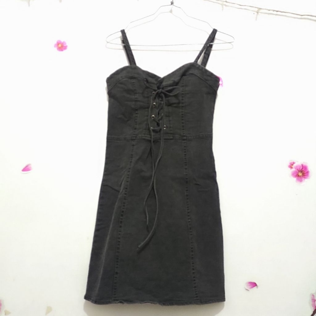 Overall Tali silang Jeans