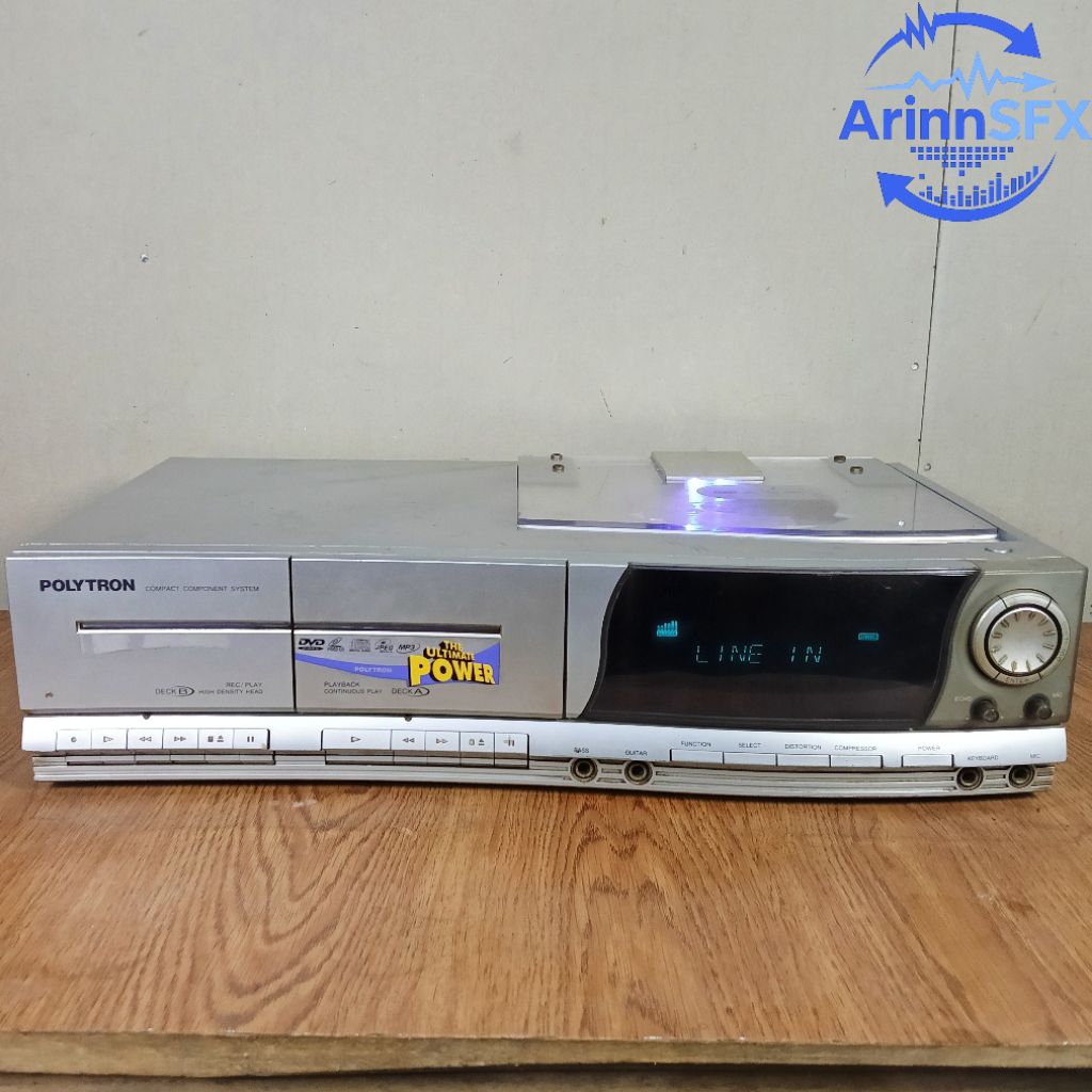 Ampli Polytron Bigband BB2312R fungsi hanya aux saja