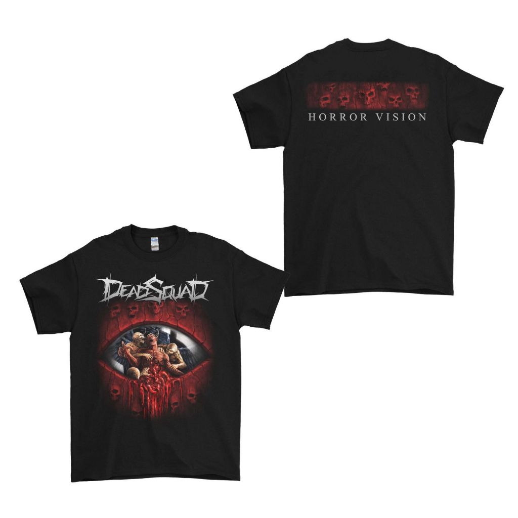 Metalgear merch Tshirt Deadsquad - 2026 Horror vision Katun S-3XL Kaos pria Original 100%