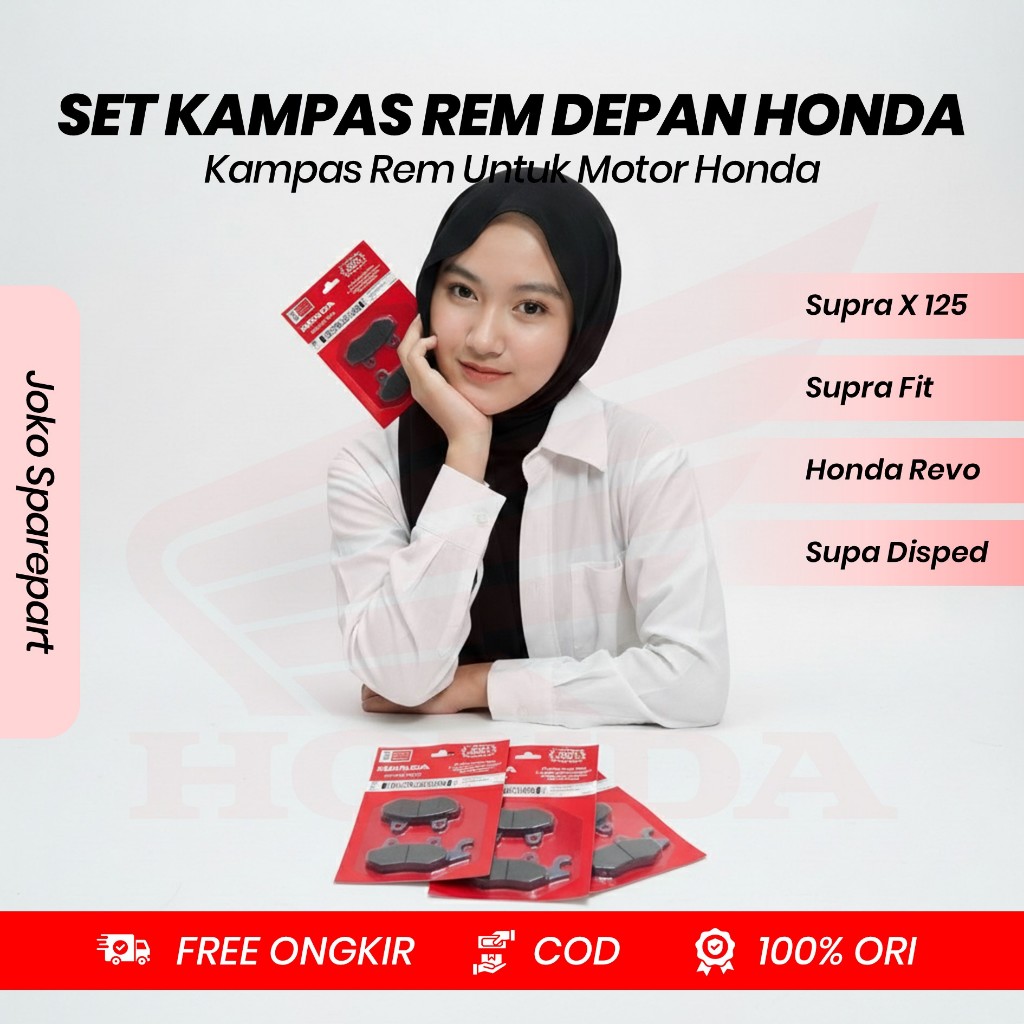 KAMPAS REM DEPAN ORI MOTOR HONDA SUPRA X 125 REVO SUPRA FIT DISPED KAMPAS REM