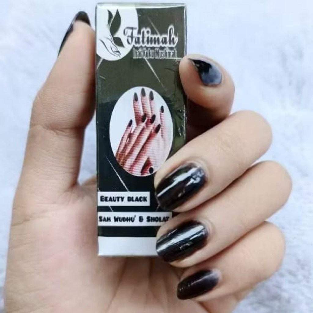 Inai Kuku Muslimah - Hitam, Tahan Lama, Warna Merata, Mudah Digunakan