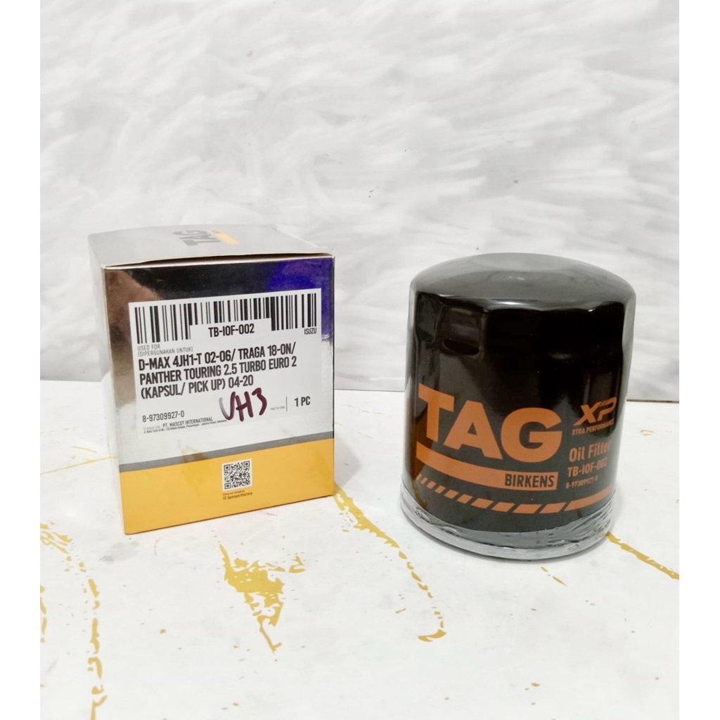 Filter oli tag Birkens XP Ktra Performance TB-IOF-002 | 8-97309927-0 untuk mobil ISUZU D-MAX 4JH1-T 