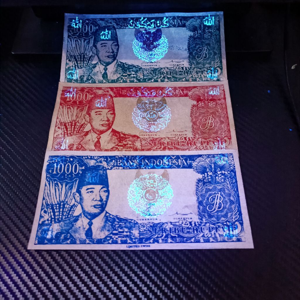 Uang Uka² 1000 Soekarno Melengkung & Berkaligrafi Khatsuluts