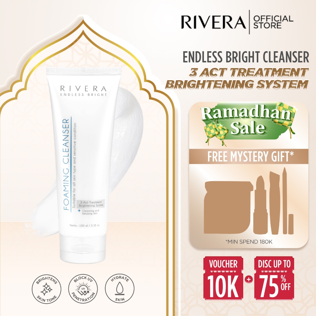 Rivera Endless Bright Foaming Cleanser 100ml - (DP 2) - Sabun Cuci Muka Pencerah Kulit