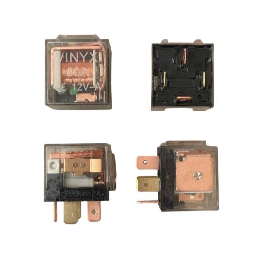 RELAY RILEY MOTOR LAMPU KLAKSON RELAY TRANSPARAN KAKI 4 80A 12VOLT