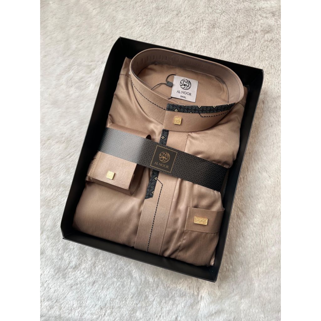 jubah al noor polyester premium manset