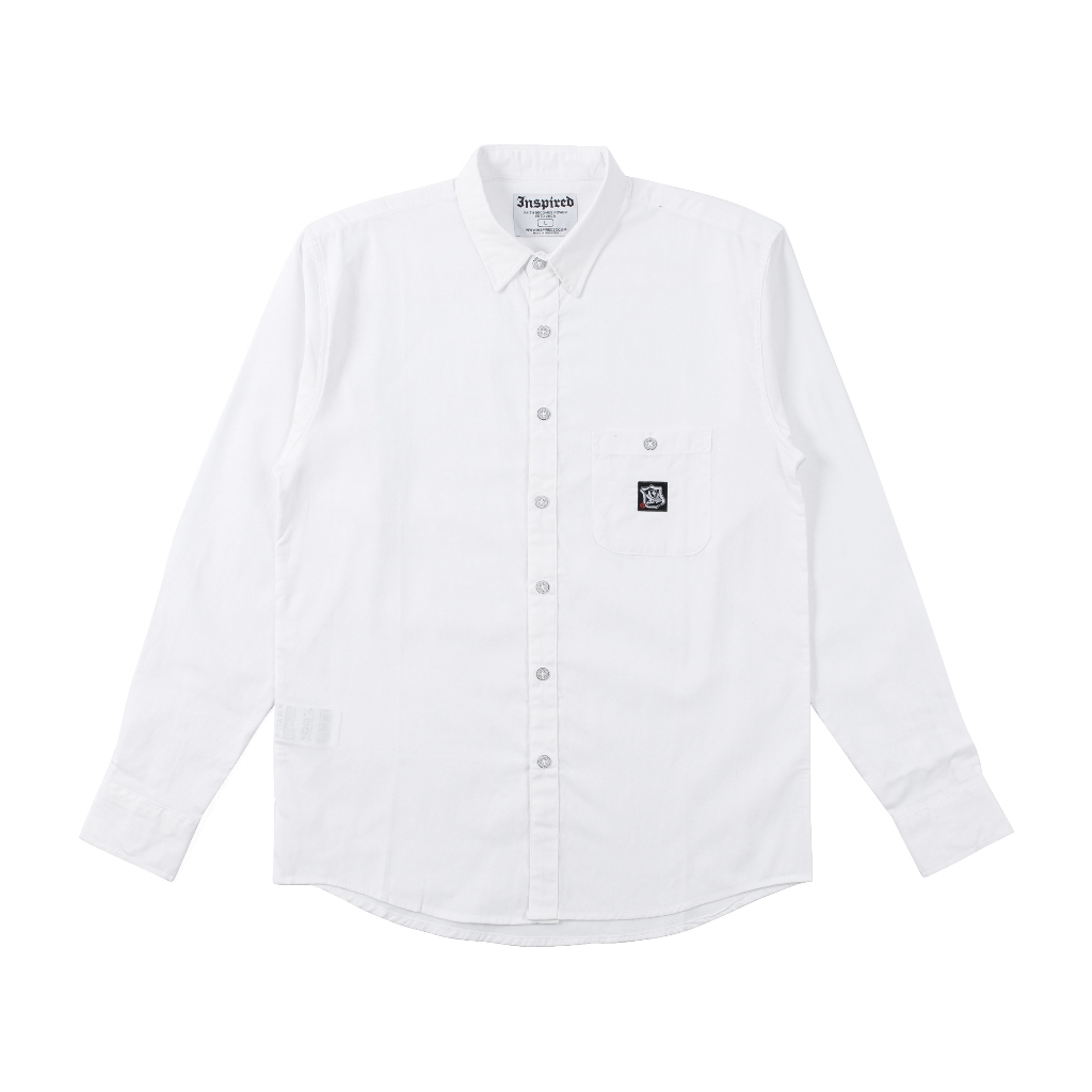 Inspired27 - Kemeja Lengan Panjang Wise Wh | White