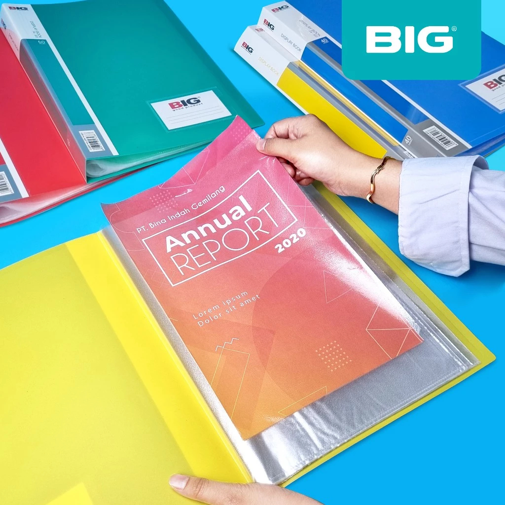 BIG Map Dokumen 20Sheet F4 801 Map Big Clear Holder Document Keeper