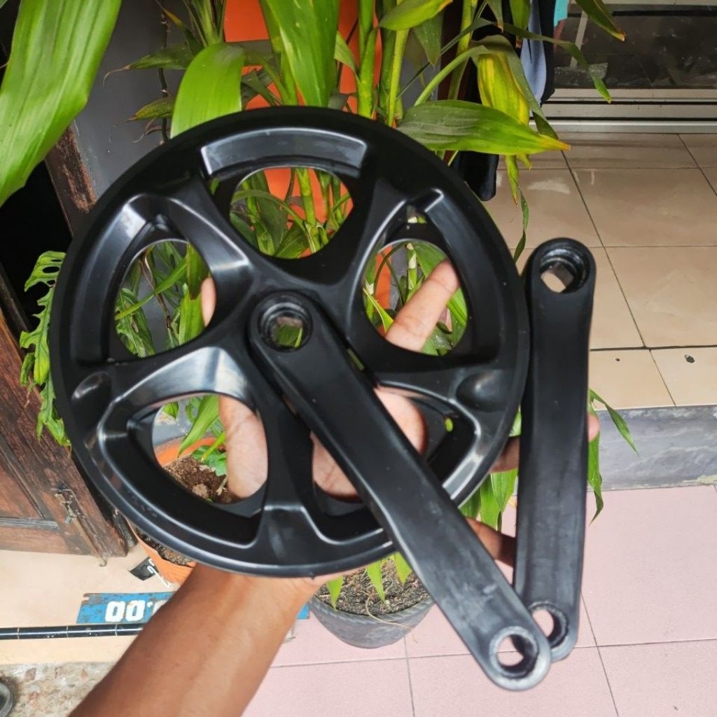 Crank single 52t gear sepeda lipat minion