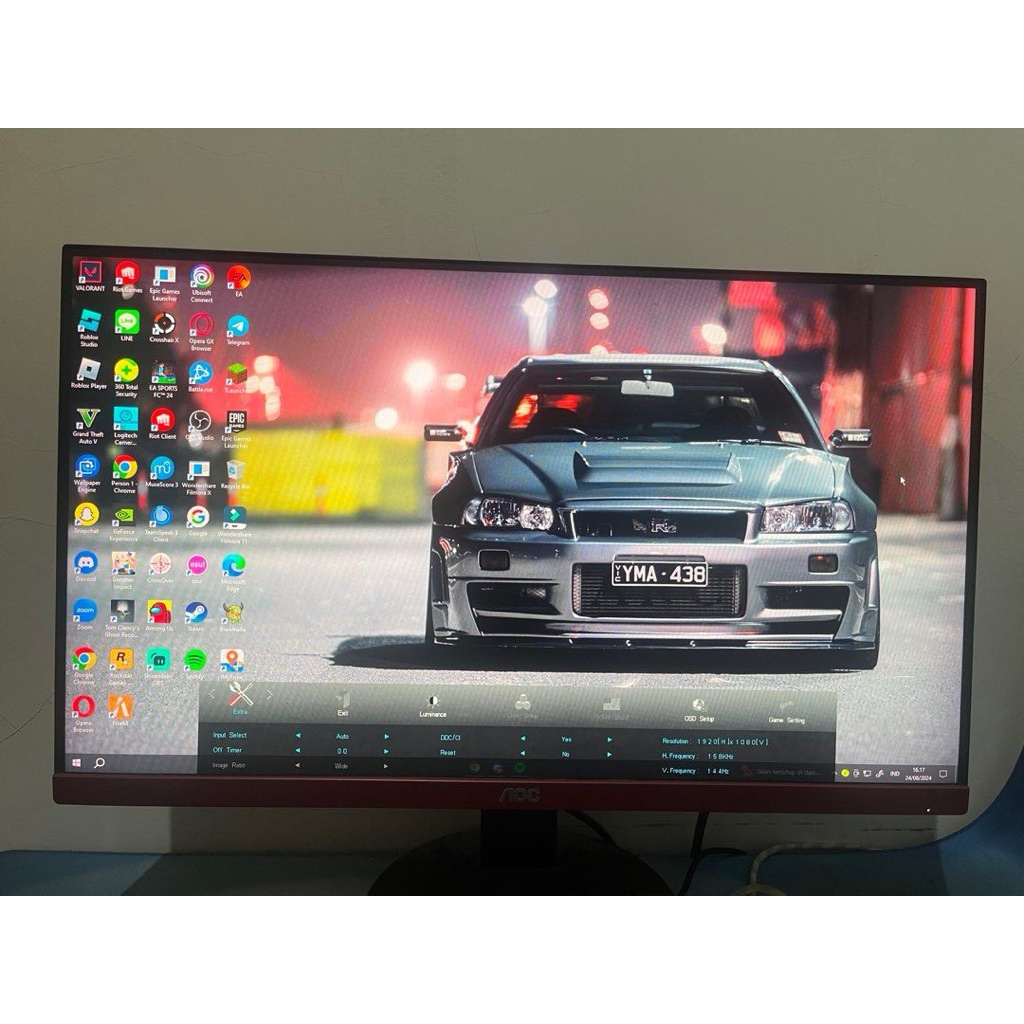 Monitor gaming 24 inch 144hz